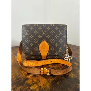 Louis Vuitton Vintage Monogram Bag Cartouchiere MM Crossbody